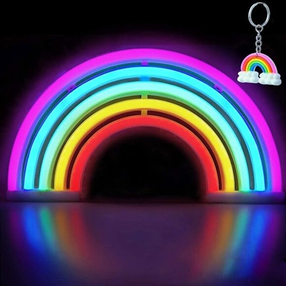 NIB -  XIYUNTE Rainbow Neon Sign – USB or Battery Powered - Picture 1 of 10